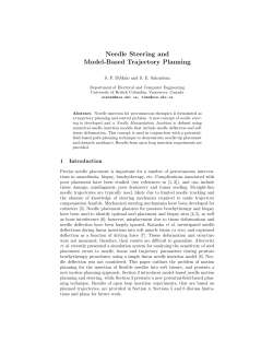 Needle Steering and Model-Based Trajectory