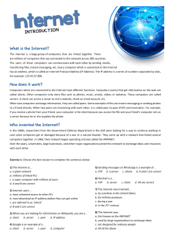 Let`s Learn About the Internet!