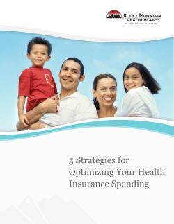 5 Strategies for Optimizing Your Health Insurance Spending