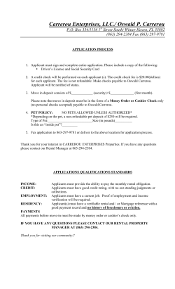 Carrerou Enterprises, LLC./ Oswald P. Carrerou