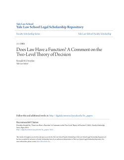 Does Law Have a Function? A Comment on the Two