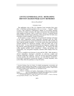 Loving Gender Balance: Reframing Identity