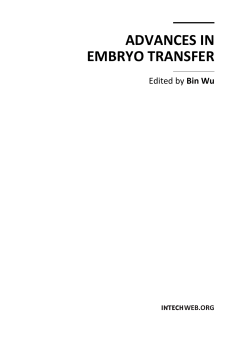 ADVANCES IN EMBRYO TRANSFER