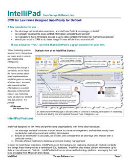 IntelliPad CRM - from Versys Software, Inc.