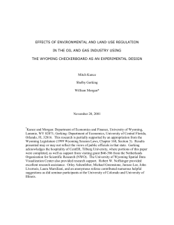 effects of environmental and land use regulation in the oil and gas