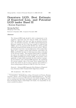 Downturn LGD, Best Estimate of Expected Loss, and Potential LGD
