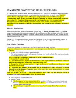 ata-xtreme competition rules / guidelines