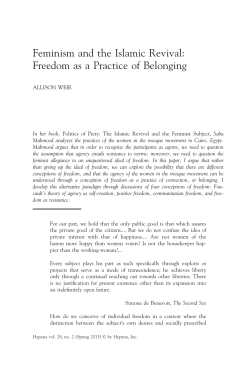 document - WGS 700 Feminist Genealogies of WGSS