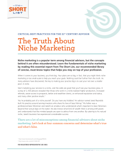 The Truth About Niche Marketing