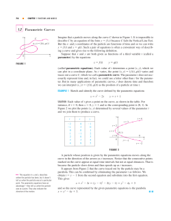 Parametric Curves