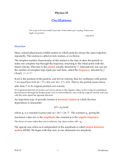 Oscillations - Duke Physics