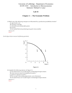 Introduction to Microeconomics Instructor: Michael G. Lanyi Lab