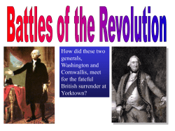 How did these two generals, Washington and Cornwallis, meet for
