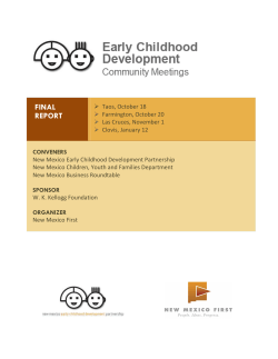 Early Childhood Development Community