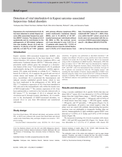 Detection of viral interleukin-6 in Kaposi sarcoma