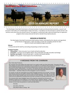 2015-16 annual report - Washington Beef Commission