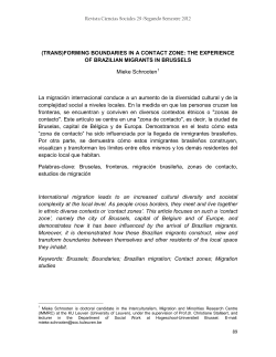 (TRANS)FORMING BOUNDARIES IN A CONTACT ZONE: THE