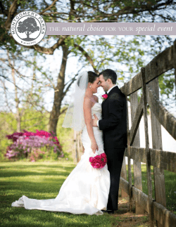 the natural choice for your special event