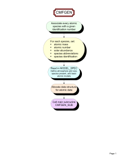 CMFGEN Flowchart