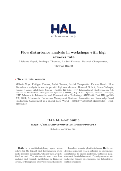 Flow disturbance analysis in workshops with high reworks rate