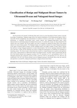 Classification of Benign and Malignant Breast Tumors by Ultrasound