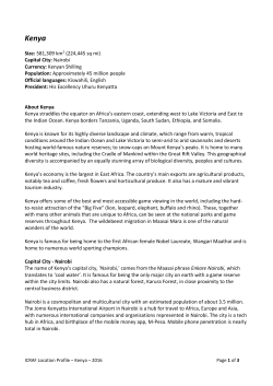 Kenya - World Agroforestry Centre