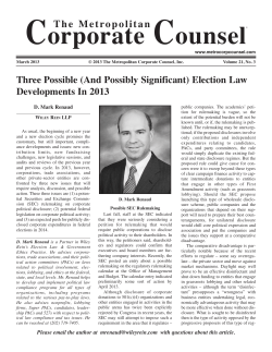 (and Possibly Significant) Election Law
