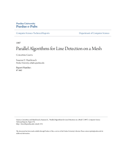 Parallel Algorithms for Line Detection on a Mesh