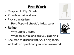 Flip charts with dots to vote with
