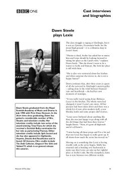 Cast interviews and biographies Dawn Steele plays Lexie