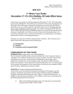 AOS 453 1st Minor Case Study: November 17