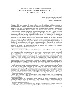 punitive anti-racism laws in brazil