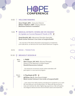 to the PDF - Northwest Parkinson`s Foundation