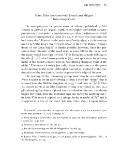 Some Titles Associated with Dwarfs and Midgets.