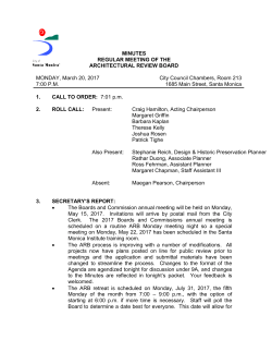 Minutes - City of Santa Monica