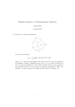 Haskell Answers 3: Floating