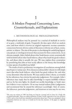 A Modest Proposal Concerning Laws