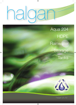 Aqua 204 HDPE Rainwater Storage Tanks