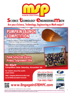 PUMPKIN LAUNCH COMPETITION