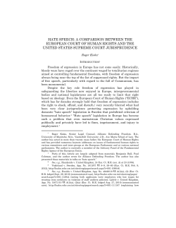 hate speech: a comparison between