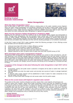 Building trusted business relationships Water