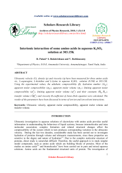 Interionic interaction of some amino acids in aqueous K2SO4