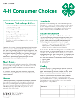 CC616 Consumer Choices
