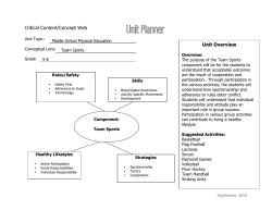 Middle School Unit Planner