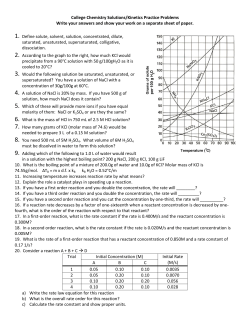 Enthalpy and Entropy Study Guide (Ch