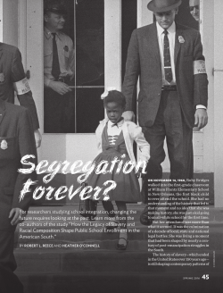 Segregation Forever?