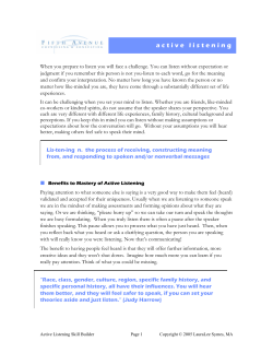active listening