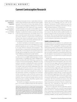 Current Contraceptive Research