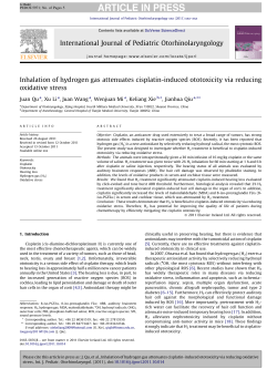 Inhalation of hydrogen gas attenuates cisplatin