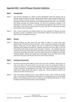 Appendix DG6 - Central Ōhaupo Character Guidelines